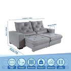Sofá Retrátil Reclinável 3 Lugares 180cm Super Pillow Top Com