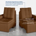 Sofá Retrátil Reclinável 3 Lugares 180cm Veludo Com Molas Pal