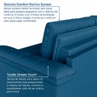 Sofá Retrátil Reclinável 3 Lugares 180cm Veludo Com Molas Pal