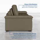 Sofá Retrátil Reclinável 3 Lugares 180cm Veludo Com Molas Pal