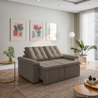 Sofá Retrátil Reclinável 3 Lugares 180cm Veludo Com Molas Pal