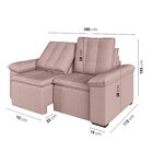 Sofá Retrátil Reclinável 3 Lugares 180cm Veludo Com Molas Pal