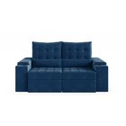 Sofá Retrátil Reclinável 3 Lugares 190cm Porta Copos E Usb Em