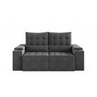 Sofá Retrátil Reclinável 3 Lugares 190cm Porta Copos E Usb Em