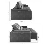 Sofá Retrátil Reclinável 3 Lugares 190cm Porta Copos E Usb Em