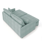 Sofá Retrátil Reclinável 3 Lugares 194cm Maili Bouclê Azul K0