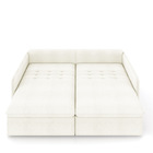 Sofá Retrátil Reclinável 3 Lugares 194cm Maili Bouclê Bege K0