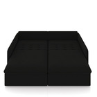 Sofá Retrátil Reclinável 3 Lugares 194cm Maili Veludo Preto K