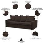 Sofá Retrátil Reclinável 3 Lugares 195cm Roma F05 Veludo Marr