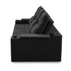 Sofá Retrátil Reclinável 3 Lugares 2,10m Com Porta Copos E Us