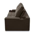 Sofá Retrátil Reclinável 3 Lugares 2,30m Com Porta Copos E Us