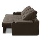 Sofá Retrátil Reclinável 3 Lugares 2,30m Com Porta Copos E Us