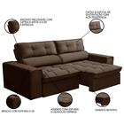 Sofá Retrátil Reclinável 3 Lugares 200cm Blanches F05 Veludo