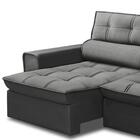 Sofá Retrátil Reclinável 3 Lugares 200cm Blanches F05 Veludo