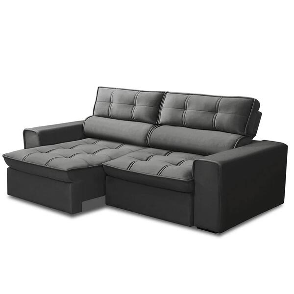 Sofá Retrátil Reclinável 3 Lugares 200cm Blanches F05 Veludo