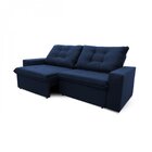Sofá Retrátil Reclinável 3 Lugares 200cm Magnum  Azul
