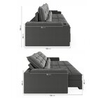 Sofá Retrátil Reclinável 3 Lugares 200cm Porta Copos E Usb Em