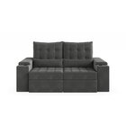 Sofá Retrátil Reclinável 3 Lugares 200cm Porta Copos E Usb Em