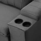 Sofá Retrátil Reclinável 3 Lugares 205cm Baluart F05 Veludo G