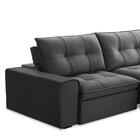 Sofá Retrátil Reclinável 3 Lugares 210cm Argon F05 Veludo Gra