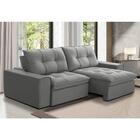 Sofá Retrátil Reclinável 3 Lugares 210cm Argon F05 Veludo Pra