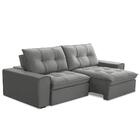 Sofá Retrátil Reclinável 3 Lugares 210cm Argon F05 Veludo Pra