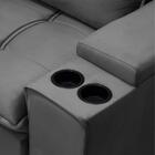 Sofá Retrátil Reclinável 3 Lugares 210cm Moritz F05 Veludo Gr