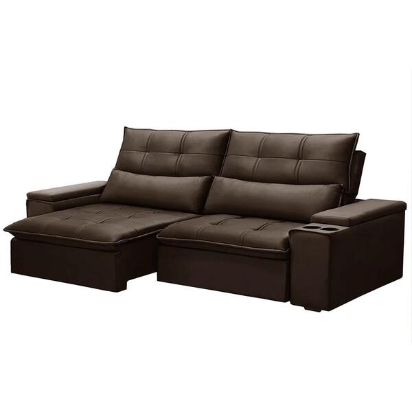 Sofá Retrátil Reclinável 3 Lugares 210cm Moritz F05 Veludo Ma