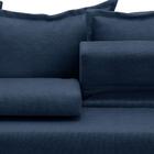 Sofá Retrátil Reclinável 3 Lugares 215cm Roma F05 Veludo Azul