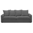 Sofá Retrátil Reclinável 3 Lugares 215cm Roma F05 Veludo Graf