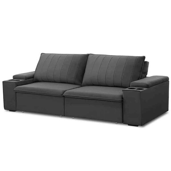 Sofá Retrátil Reclinável 3 Lugares 225cm Baluart F05 Veludo G