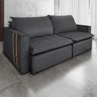 Sofá Retrátil Reclinável 3 Lugares 230 Cm México Veludo K01 -