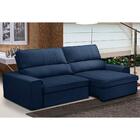 Sofá Retrátil Reclinável 3 Lugares 230cm Macau F05 Veludo Azu