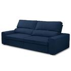 Sofá Retrátil Reclinável 3 Lugares 230cm Macau F05 Veludo Azu