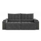 Sofá Retrátil Reclinável 3 Lugares 230cm Porta Copos E Usb Em