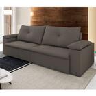 Sofá Retrátil Reclinável 3 Lugares 230cm Tico Suede Cinza