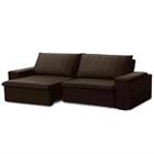 Sofá Retrátil Reclinável 3 Lugares 245cm Baluart F05 Veludo M