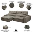 Sofá Retrátil Reclinável 3 Lugares 250cm Damy F05 Veludo Marr