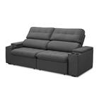 Sofá Retrátil Reclinável 3 Lugares 250cm Ginevra F05 Veludo G