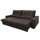 Sofá Retrátil Reclinável 3 Lugares 250cm Magestic  Marrom