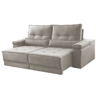 Sofá Retrátil Reclinável 3 Lugares Linho Cru 2m Neo