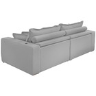 Sofá Retrátil Reclinável 3 Lugares Veludo Cinza Usb 2m Roy