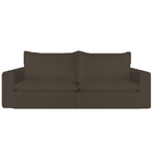 Sofá Retrátil Reclinável 3 Lugares Veludo Marrom 2m Vox