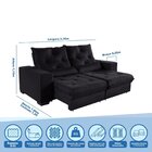 Sofá Retrátil Reclinável 4 Lugares 230cm Super Pillow Top Com