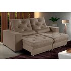 Sofá Retrátil Reclinável 4 Lugares 230cm Super Pillow Top Com