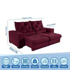 Sofá Retrátil Reclinável 4 Lugares 230cm Super Pillow Top Com