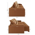 Sofá Retrátil Reclinável 4 Lugares 250cm Porta Copos E Usb Em