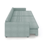 Sofá Retrátil Reclinável 4 Lugares 254cm Maili Bouclê Azul K0