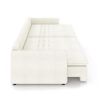 Sofá Retrátil Reclinável 4 Lugares 254cm Maili Bouclê K01 - D