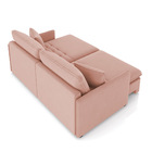 Sofá Retrátil Reclinável 4 Lugares 254cm Maili Veludo Rosê K0